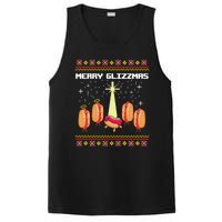 Merry Glizzmas Tacky Funny Merry Christmas Hot Dogs PosiCharge Competitor Tank