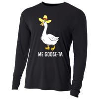 Me Goose Ta Mexican Funny Spanish Goose Pun Cooling Performance Long Sleeve Crew