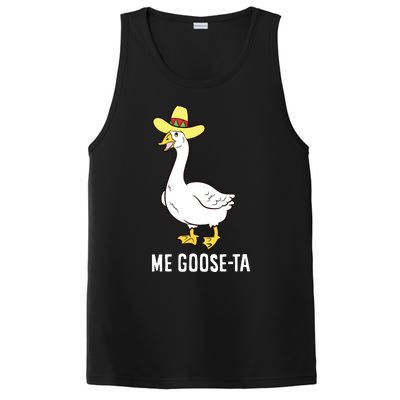 Me Goose Ta Mexican Funny Spanish Goose Pun PosiCharge Competitor Tank