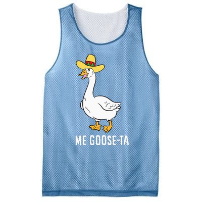 Me Goose Ta Mexican Funny Spanish Goose Pun Mesh Reversible Basketball Jersey Tank