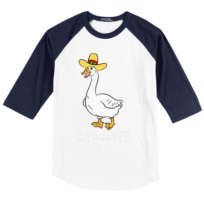 Me Goose Ta Mexican Funny Spanish Goose Pun Baseball Sleeve Shirt