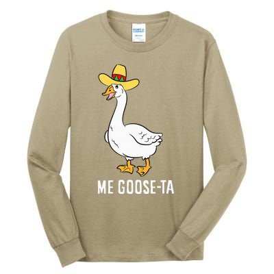 Me Goose Ta Mexican Funny Spanish Goose Pun Tall Long Sleeve T-Shirt