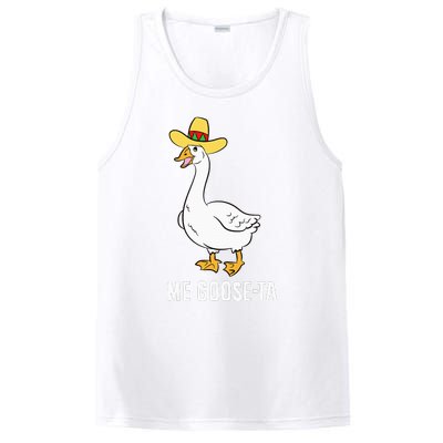 Me Goose Ta Mexican Funny Spanish Goose Pun PosiCharge Competitor Tank