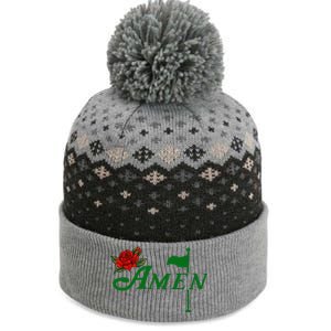 Masters Golf Tournament Golfing Amen Floral Master Golfer The Baniff Cuffed Pom Beanie