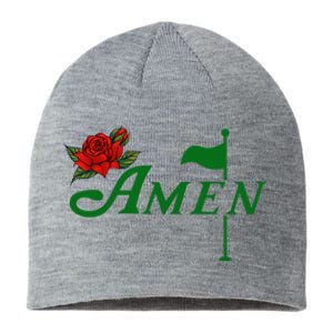 Masters Golf Tournament Golfing Amen Floral Master Golfer Sustainable Beanie