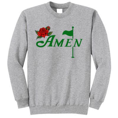 Masters Golf Tournament Golfing Amen Floral Master Golfer Tall Sweatshirt