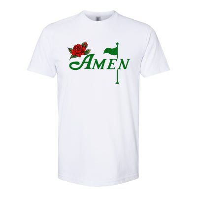 Masters Golf Tournament Golfing Amen Floral Master Golfer Softstyle CVC T-Shirt