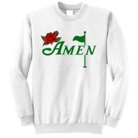 Masters Golf Tournament Golfing Amen Floral Master Golfer Sweatshirt