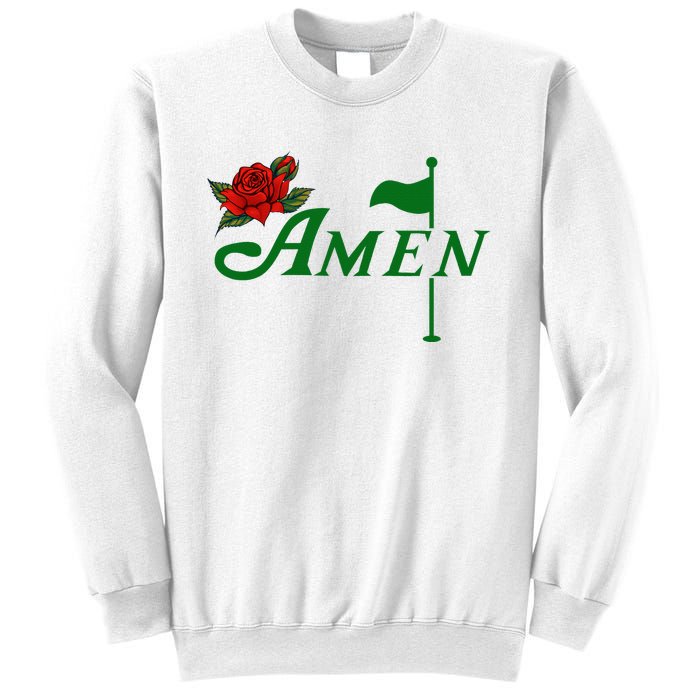 Masters Golf Tournament Golfing Amen Floral Master Golfer Sweatshirt