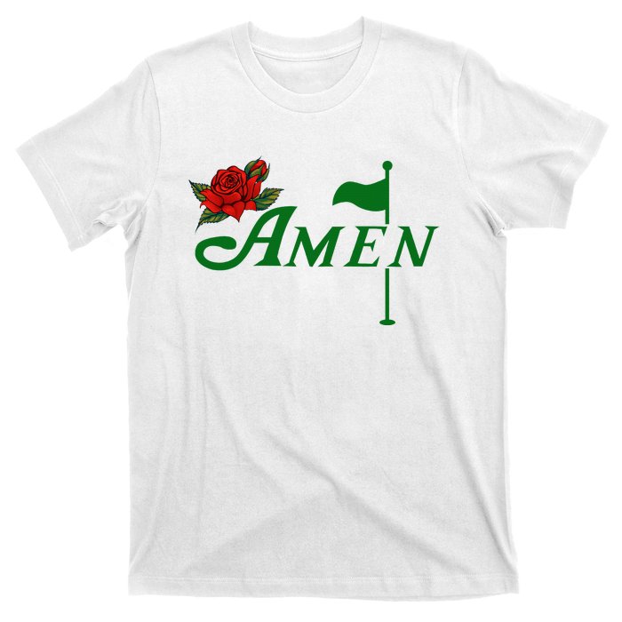 Masters Golf Tournament Golfing Amen Floral Master Golfer T-Shirt