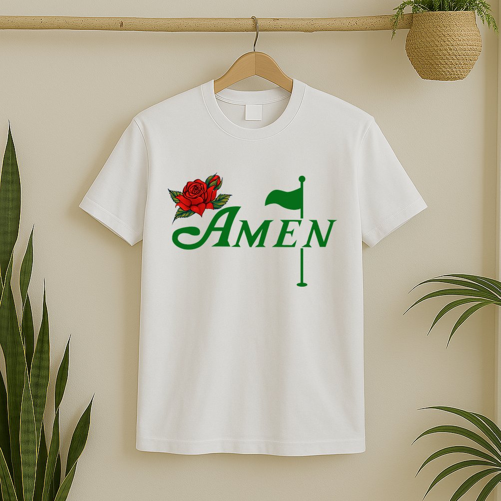Masters Golf Tournament Golfing Amen Floral Master Golfer T-Shirt