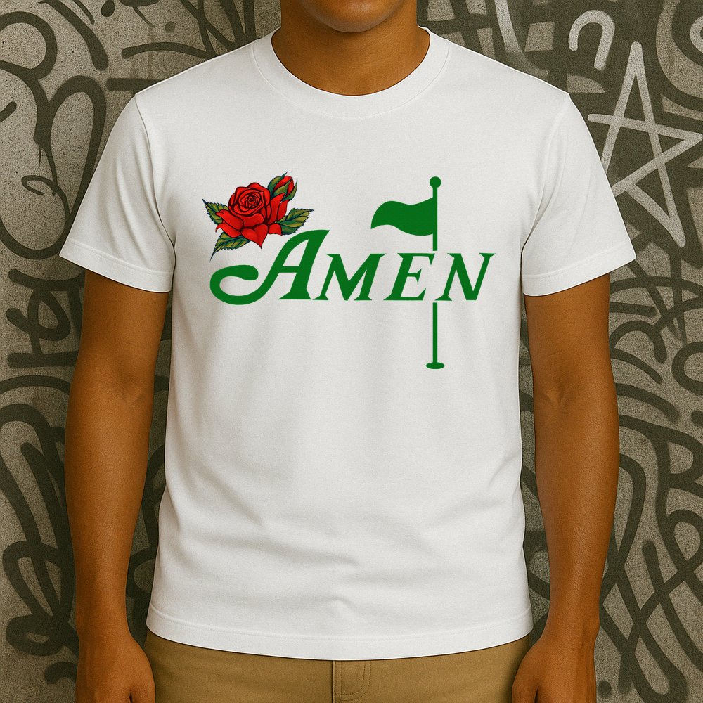 Masters Golf Tournament Golfing Amen Floral Master Golfer T-Shirt