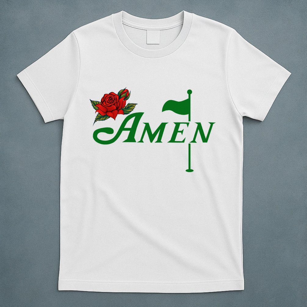 Masters Golf Tournament Golfing Amen Floral Master Golfer T-Shirt