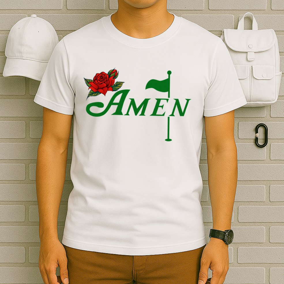 Masters Golf Tournament Golfing Amen Floral Master Golfer T-Shirt