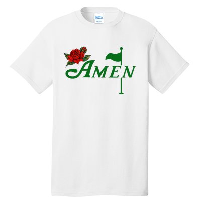 Masters Golf Tournament Golfing Amen Floral Master Golfer Tall T-Shirt