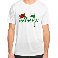 Masters Golf Tournament Golfing Amen Floral Master Golfer Adult ChromaSoft Performance T-Shirt