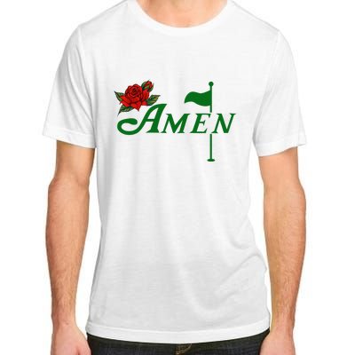 Masters Golf Tournament Golfing Amen Floral Master Golfer Adult ChromaSoft Performance T-Shirt