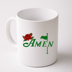 Masters Golf Tournament Golfing Amen Floral Master Golfer Coffee Mug