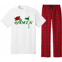 Masters Golf Tournament Golfing Amen Floral Master Golfer Pajama Set