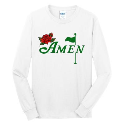 Masters Golf Tournament Golfing Amen Floral Master Golfer Tall Long Sleeve T-Shirt