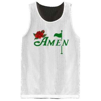 Masters Golf Tournament Golfing Amen Floral Master Golfer Mesh Reversible Basketball Jersey Tank