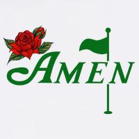 Masters Golf Tournament Golfing Amen Floral Master Golfer Womens Tank Top