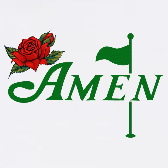 Masters Golf Tournament Golfing Amen Floral Master Golfer Womens Tank Top