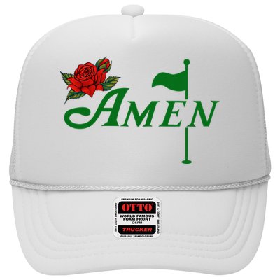 Masters Golf Tournament Golfing Amen Floral Master Golfer Trucker Hat
