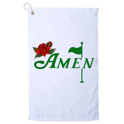 Masters Golf Tournament Golfing Amen Floral Master Golfer Golf Towel