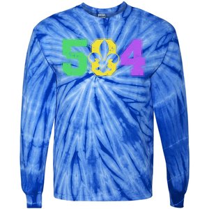 Mardi Gras Unicorn Party Gift Tie-Dye Long Sleeve Shirt