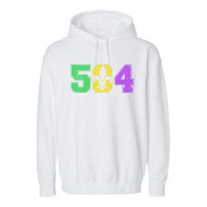 Mardi Gras Unicorn Party Gift Garment-Dyed Fleece Hoodie