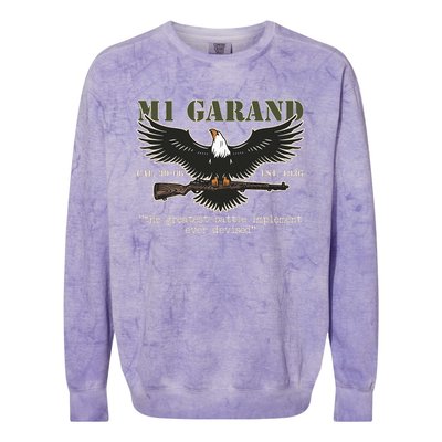 M1 Garand U.S. Main Battle Rifle Gun Wwii Colorblast Crewneck Sweatshirt