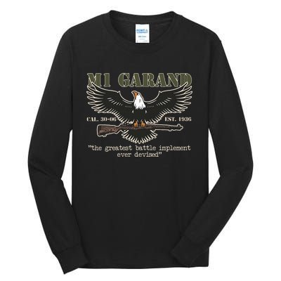 M1 Garand U.S. Main Battle Rifle Gun Wwii Tall Long Sleeve T-Shirt