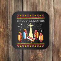 Merry Glizzmas Ugly Christmas Coaster