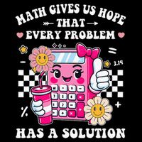 Math Gives Us Hope That Every Problem Has a Solution High Crown Mesh Back Trucker Hat