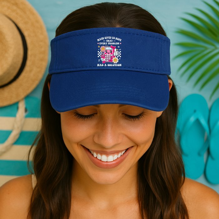 Math Gives Us Hope That Every Problem Has a Solution Valucap Bio-Washed Visor