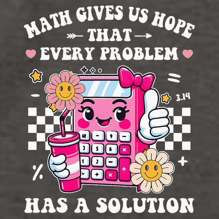 Math Gives Us Hope That Every Problem Has a Solution Vector Backpack