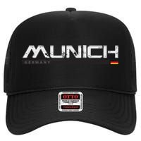 Munich Germany Vintage Retro High Crown Mesh Back Trucker Hat