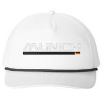 Munich Germany Vintage Retro Snapback Five-Panel Rope Hat