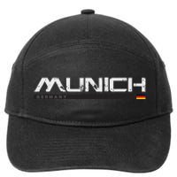 Munich Germany Vintage Retro 7-Panel Snapback Hat