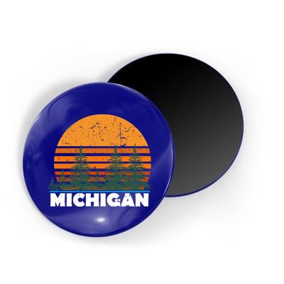 Michigan Gift Vintage Retro Sunset Mi State Hood Gift Magnet