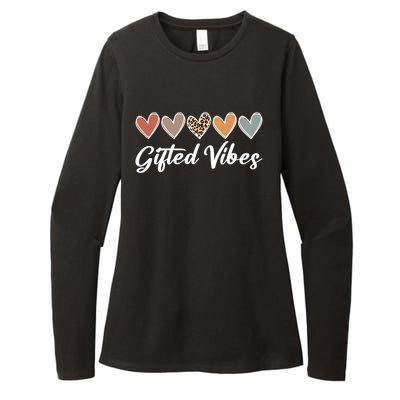 Matching Gifted Vibes Teacher Education Team School Squad Gift Womens CVC Long Sleeve Shirt