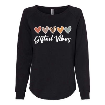 Matching Gifted Vibes Teacher Education Team School Squad Gift Womens California Wash Sweatshirt