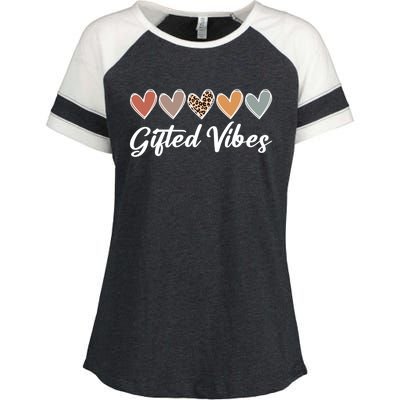 Matching Gifted Vibes Teacher Education Team School Squad Gift Enza Ladies Jersey Colorblock Tee