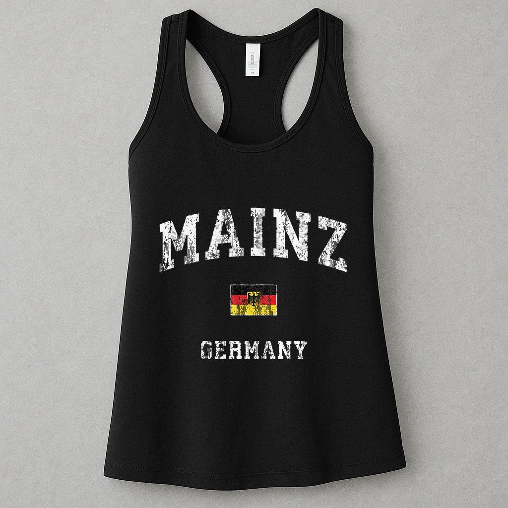 Mainz Germany Vintage Athletic Sports Womens Tank Top