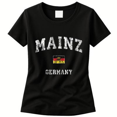 Mainz Germany Vintage Athletic Sports Womens T-Shirt