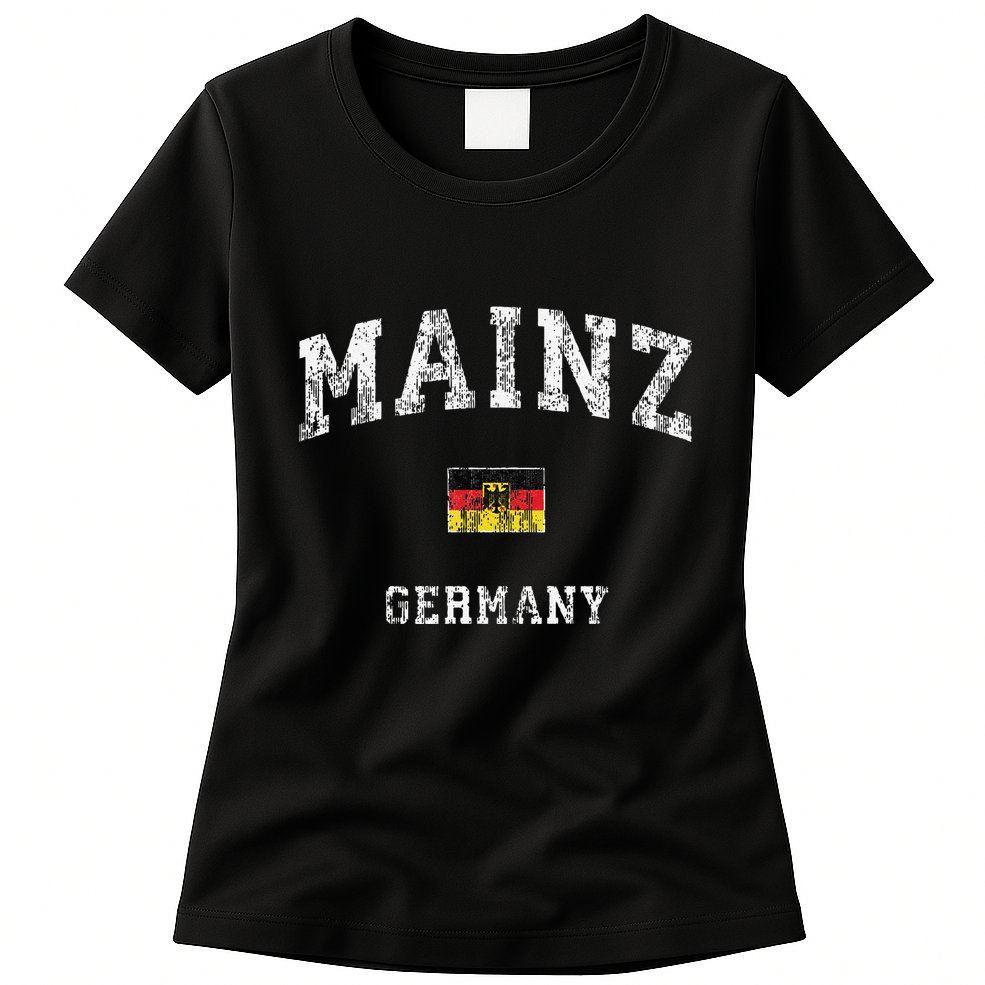Mainz Germany Vintage Athletic Sports Womens T-Shirt
