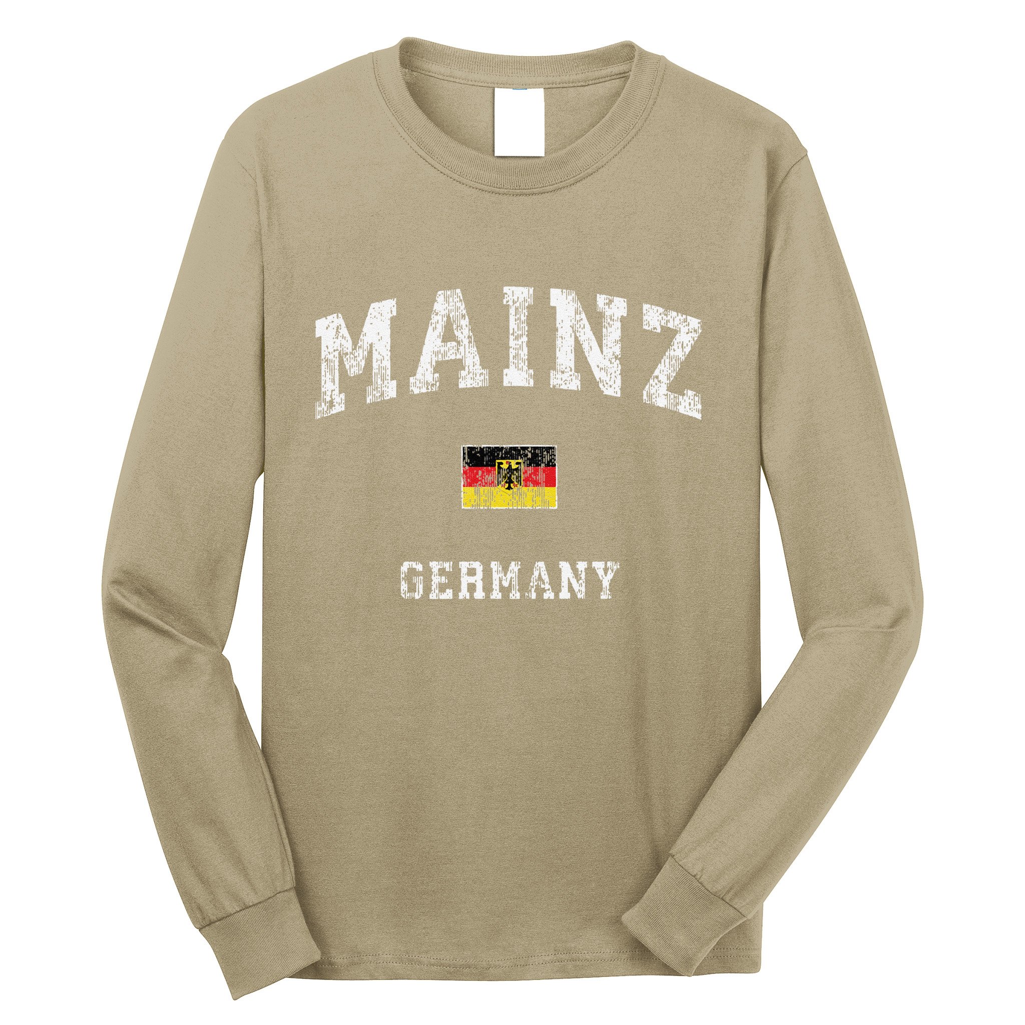 Mainz Germany Vintage Athletic Sports Long Sleeve Shirt