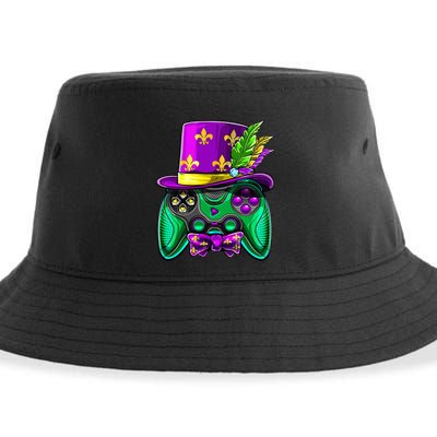 Mardi Gras Video Game Controller Jester Hat Costume Sustainable Bucket Hat