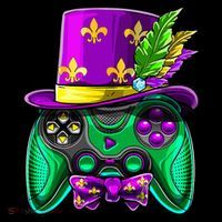Mardi Gras Video Game Controller Jester Hat Costume Sustainable Bucket Hat